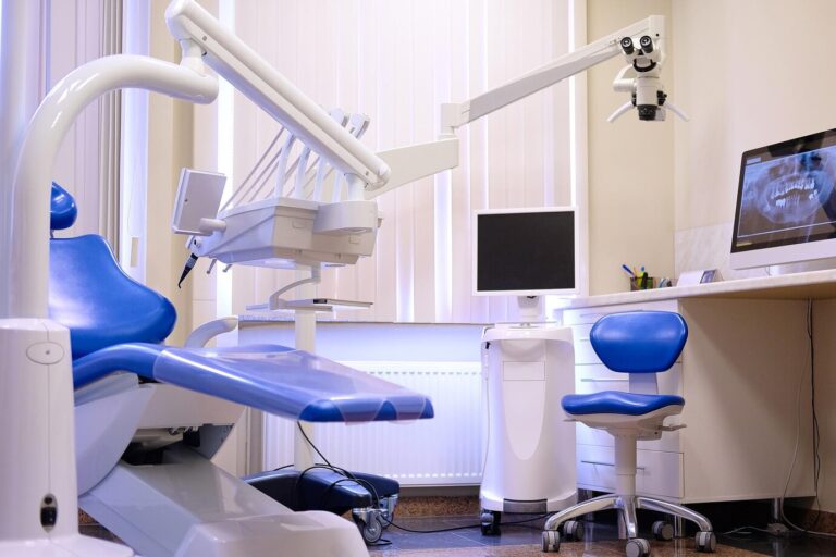 interior of new modern dental clinic with dental equipment